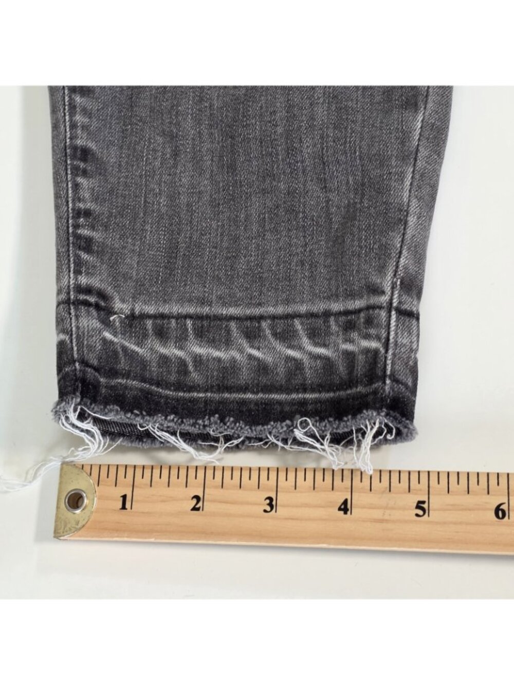 Yoga Jeans Women 32 Gray Skinny Raw Hem Stretch Canada Made Athleisure Casual - Picture 10 of 16